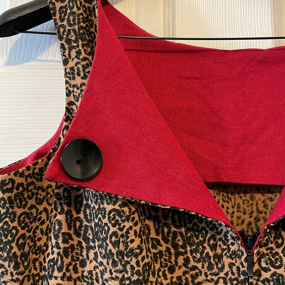 Tatyana by Bettie Page 1950s leopard wiggle pencil dress mad men pinup retro - Picture 8 of 8